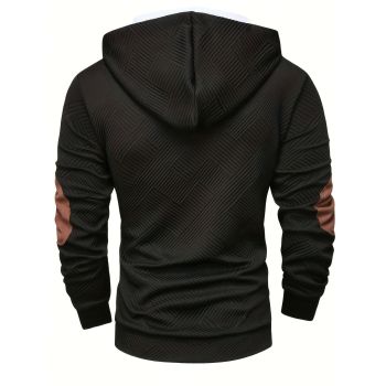 Men'S Casual Hoodie Color Block Sweatshirt Pullover Hoodie Australian - navy blue - Size L(AU L/EU50)