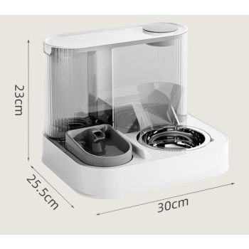 Gray Green Automatic Cat Feeder Cat Water Dispenser Cat Feeding Set Cat Supplies Cat Care