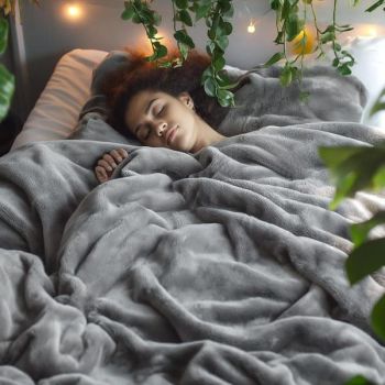 Grey Fleece Blanket for Cozy Comfort and Versatile Home Decor