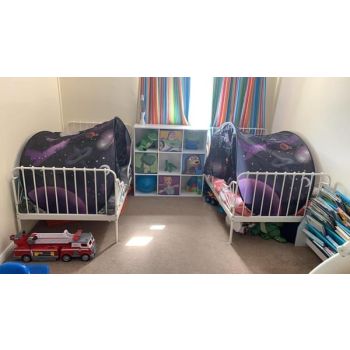 Space-Themed Bed Tent 80x220 cm - Kids' Cosmic Hideaway