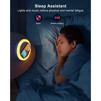 Color-Changing Bluetooth Speaker with Wireless Charging Pad