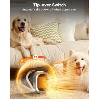 Desktop heater, EU standard, office heater, household, cross-border, PTC heating, small, vertical electric heater, energy-saving heater