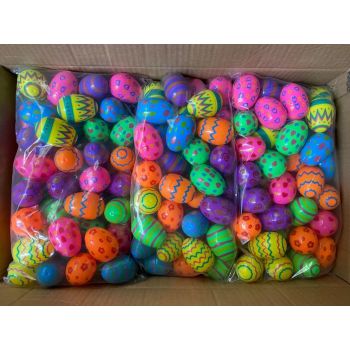 36PCS colorful plastic Easter eggs can be filled with Easter eggs, lucky surprise eggs, Easter decorations, Easter basket fillers, suitable for all kinds of activities and themed parties.