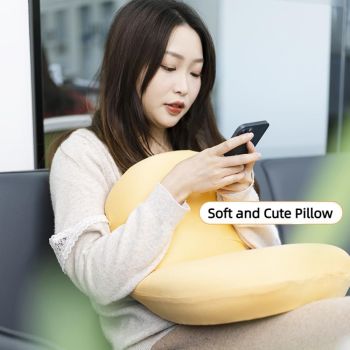 Soft and Comfortable Cat Belly Pillow Home Memory Foam Pillow Cervical Deep Sleep Memory Pillow High Pillow - Twill Patchwork - Size 55 * 35 * 11cm