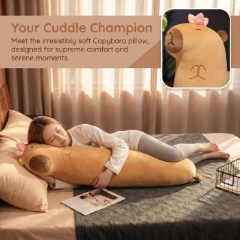 Cartoon Plush Body Pillow Side-Sleeper Pillow Pregnancy Pillow Cute Room Decor 90cm