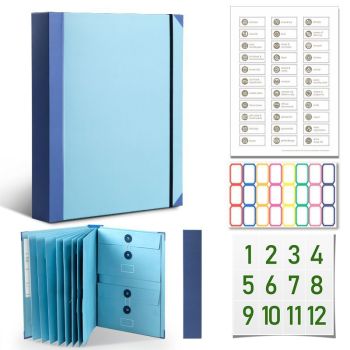 in Case I Die Binder with Labels, End of Life Planner Organizer Binder, Life Document Organizer Kit for Important Papers, for When I Die Planning, Estate Folio Organizer for Families - Khaki - Size 1Pack