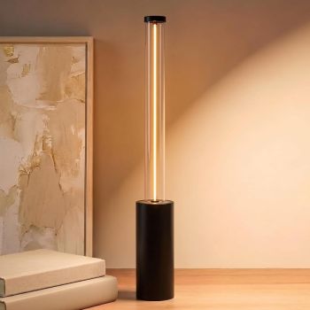 Cordless Table Lamp Rechargeable, Black Aluminum Touch LED Lamp, Dimmable 2200K Warm White, USB-C Charging, 3 Modes, for Bedroom & Dining - Silver - Size 30*4cm