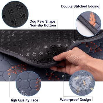 Reusable Dog Urine Pads Dog Pee Pads Absorbent Dog Pads Dog Training Pads - Dark Gray / 72in*72in
