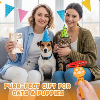 Cat Toy Dog Toy Rechargeable Disc Launcher Flying Spinners Interactive Pet