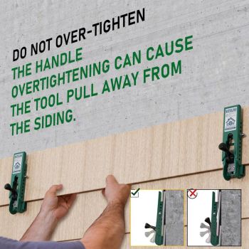 Siding Installation Tools, Siding Mounting Kit for Use with 5/16-Inch Fiber Cement Sidings, Lap Tools Gauge with Adjustable Reveals, Polycarbonate Body, 2 Pack
