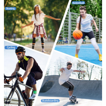 Honeycomb Knee Pads for Kids, Teens & Adults – Protective Compression Knee Guards for Basketball, Football, Cycling & Running(White,XL)