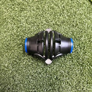 360° Golf Ball Line Marker with 2 Pens – Full Coverage Alignment Tool for Putt, Driver & Irons (Blue)