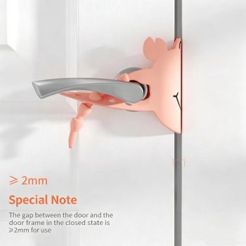5-Pack Cute Crab-Shaped Silicone Door Lock Silencer, Adjustable Anti-Slam & Finger Guard for Bedroom & Nursery (Yellow)