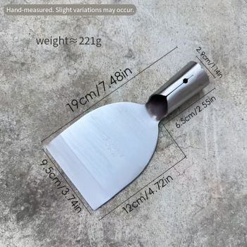 One-Piece Construction Precision-Sharpened Edge Gardening Trowel-Silver