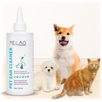 pet products Pet products Ear Cleanser for Dogs and Cats – Gentle Daily Ear Wash – Long Nozzle for Deep Ear Cleaning – Removes Wax, Odor & Moisture