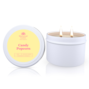 Candy Popcorn Soy Candle Tin 165g