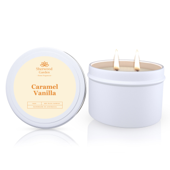 Caramel Vanilla Soy Candle Tin 165g