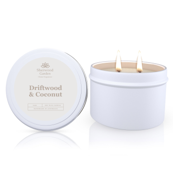 Driftwood & Coconut Soy Candle Tin 165g