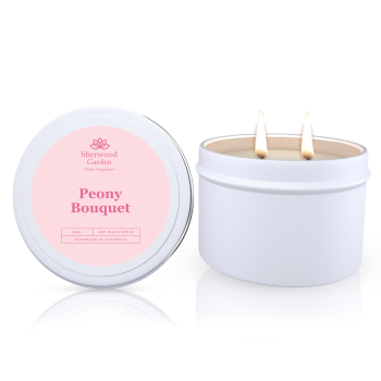 Peony Bouquet Soy Candle Tin 165g