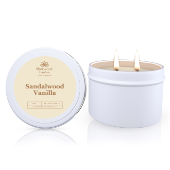 Sandalwood Vanilla Soy Candle Tin 165g
