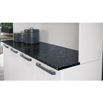 Free Standing White Flat Pack DIY Steel Kitchen Cupboard/Pantry with 8 Doors + 2 Drawers - Florenca