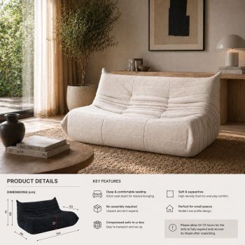 Flutto 2 Seater Lounge Chair