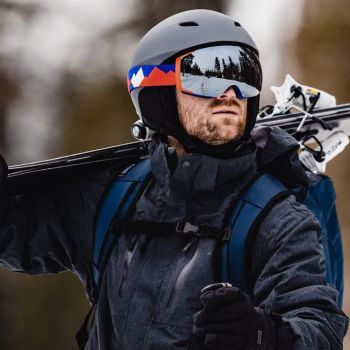 OutdoorMaster Kelvin Ski Helmet - with ASTM Certified Safety, 9 Options - for Men, Women & Youth-Grey,Large