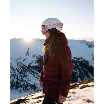 OutdoorMaster Kelvin Ski Helmet - with ASTM Certified Safety, 9 Options - for Men, Women & Youth-White,Large