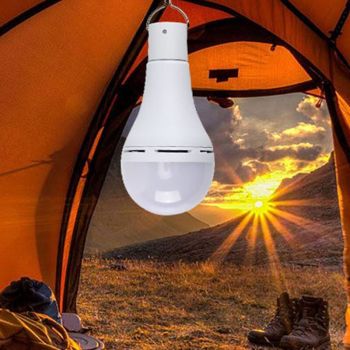 USB Rechargeable 7W E27 LED Light Bulb with Remote Control and Hook