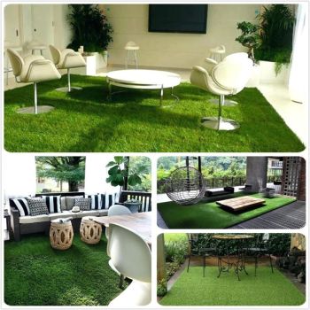 Artificial Grass Turf for Garden Pets Balcony Indoor Outdoor, 1 x 2 m, 10 mm Height