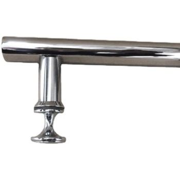 2 Pcs Chrome Shower Door Handles Hole to Hole, 145 mm