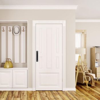 2 Pcs Heavy Duty Aluminum Alloy Barn Door Handles with Back Plate