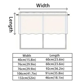 2 Pack Blackout Kitchen Curtains Grey, 106 x 91 cm