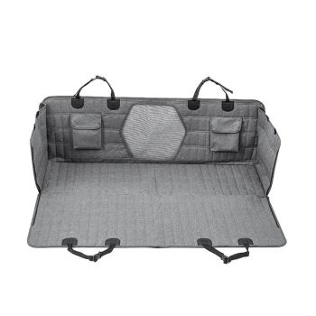 Pet Car Seat Cover Mat Water and Stain Resistant, Light Gray, Fits L to XL, 137 x 147 cm