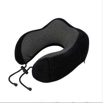 U-Shaped Travel Memory Foam Pillow, Rebound Neck Support Headrest for Sleeping