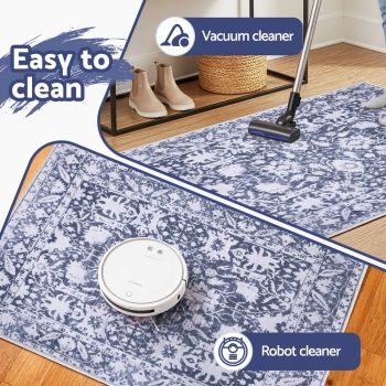 Soft Crystal Velvet Bath Mat 50 x 80 cm, Non-Slip Floor Rug