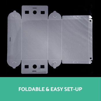 20 Pack Clear Shoe Storage Boxes, Foldable Stackable Organizer Cases