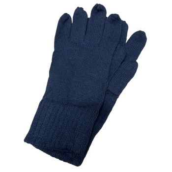 Men's Knitted Winter Gloves, Warm Acrylic Ski and Sports Gloves, Navy, One Size