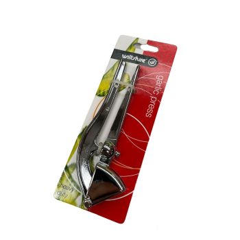 2-in-1 Garlic Press and Cherry Olive Pitter, Heavy Duty Stainless Steel Kitchen Tool