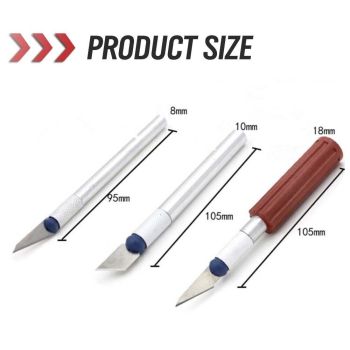 13-Piece Precision Hobby Knife Set, Multi-Function Craft and Exacto Style Cutting Tools