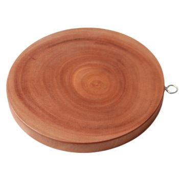 Round Wooden Chopping Board, 30 cm Natural Hardwood Kitchen Cutting Board