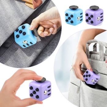 2-Pack Fidget Cubes, 6-Function Finger Desk Accessories
