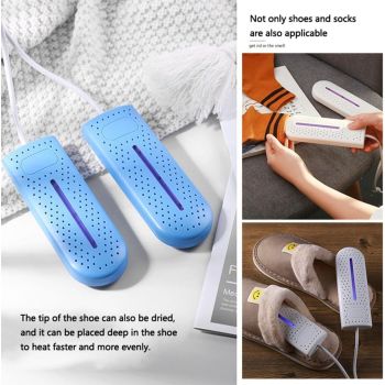 USB Shoe Dryer Portable Heater for Shoes Socks and Gloves Blue, 16.5 x 6 cm