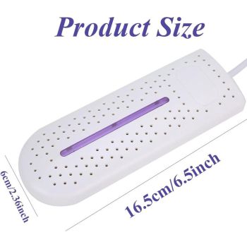 USB Shoe Dryer Portable Heater for Shoes Socks and Gloves White, 16.5 x 6 cm