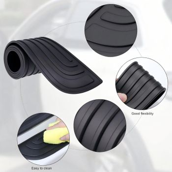 Yellow Universal Car Bumper Protection Strip Scratch Resistant Anti Slip, 104 x 9 cm