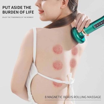 Anti Cellulite Massage Cupping Massager 12 Levels for Belly and Thighs Gray