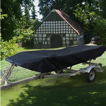 Seamanship 11-13FT：420cm*270cm Boat Cover Trailerable Marine Grade 210D grey