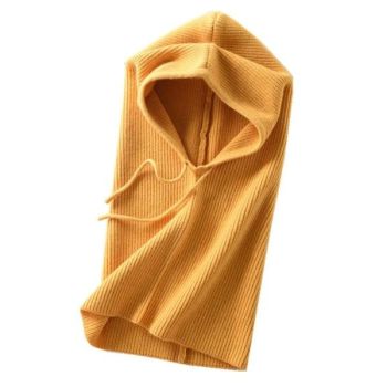 Women's Cashmere Knitted Winter Hat Hood Scarf Balaclava Set, Windpro Max Technology for Extreme Cold Protection, Multifunctional Thermal Headwear
