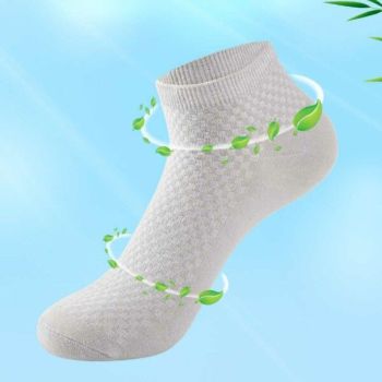 Black Bamboo Socks 5-Pack with Comfort Elastic, Soft Breathable 95% Bamboo 5% Spandex, Naturally Antibacterial Moisture-Wicking for Men and Women EU 38-44
