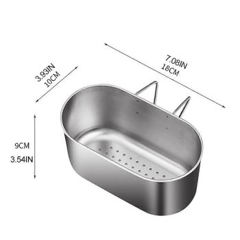 Stainless steel sink drain strainer basket, multifunctional waste filter for kitchen and bathroom, water filtration